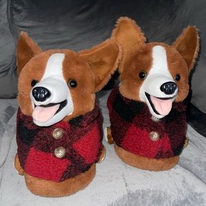 American Eagle Corgi Christmas Sweater Slippers🎄🎄